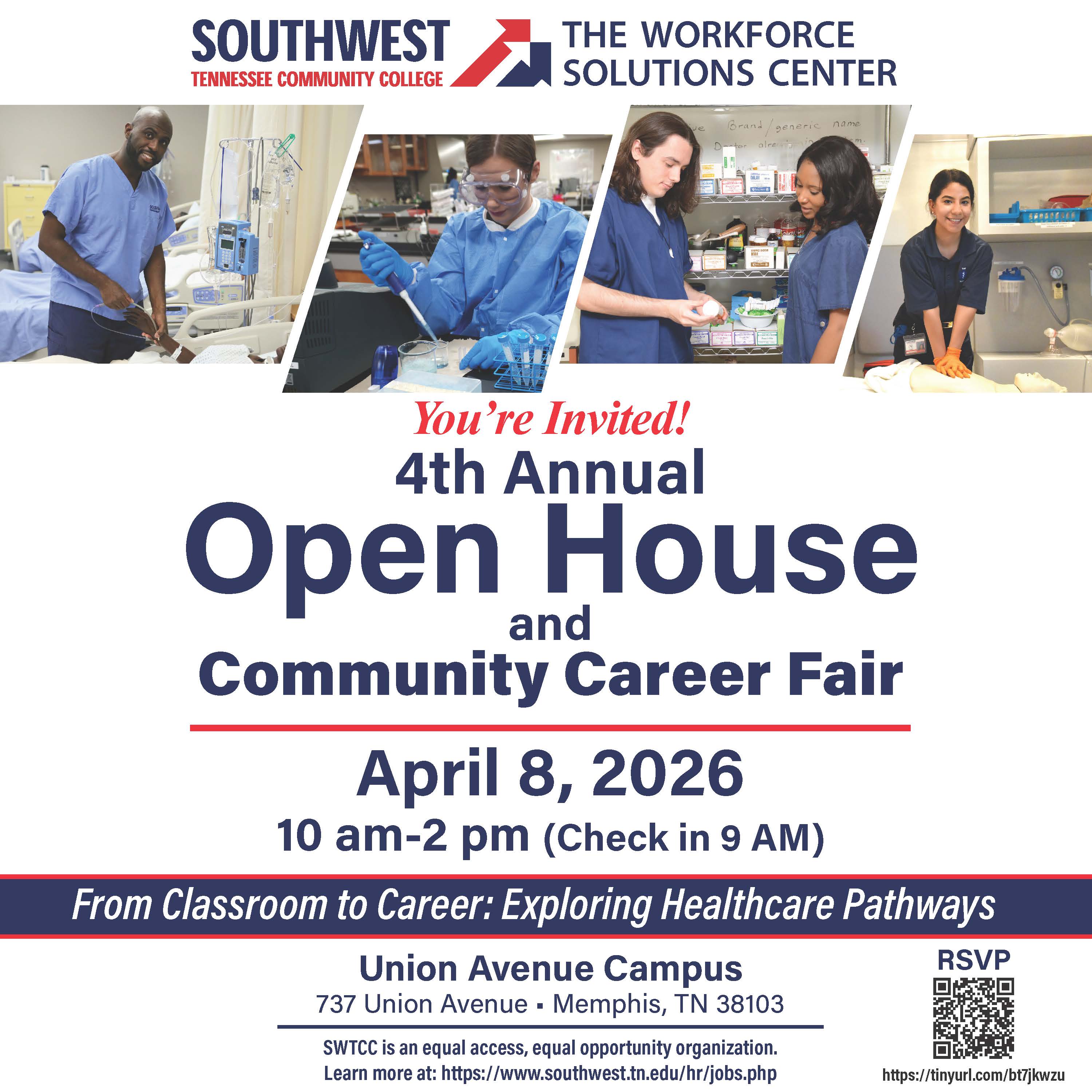 Open House 2026 evite with QR Code 