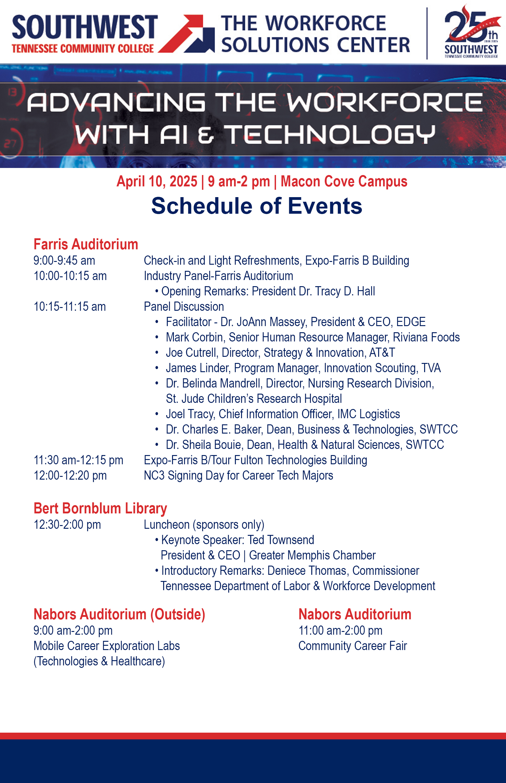 Open Hous agenda 2025