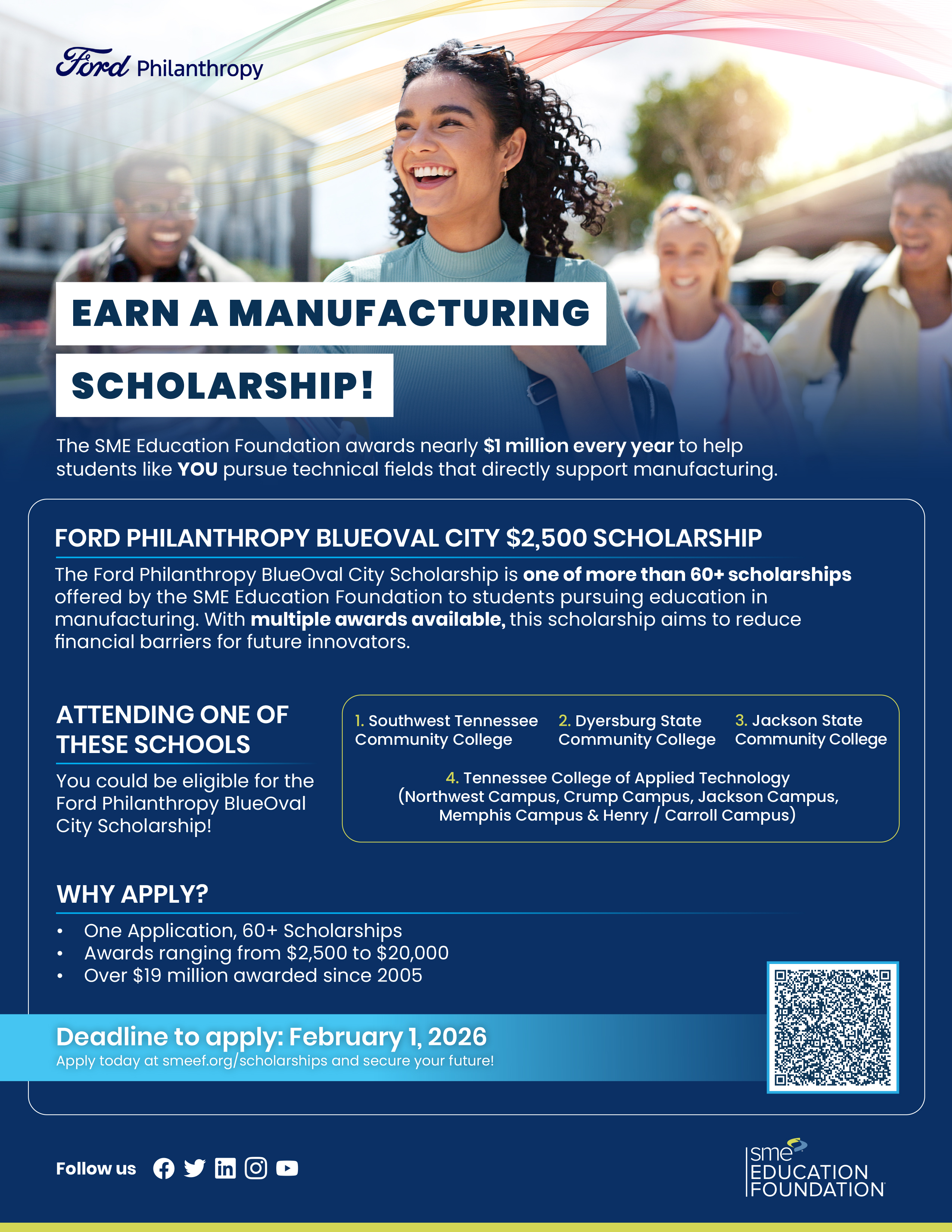 FORD PHILANTHROPY BLUEOVAL CITY $2,500 SCHOLARSHIP