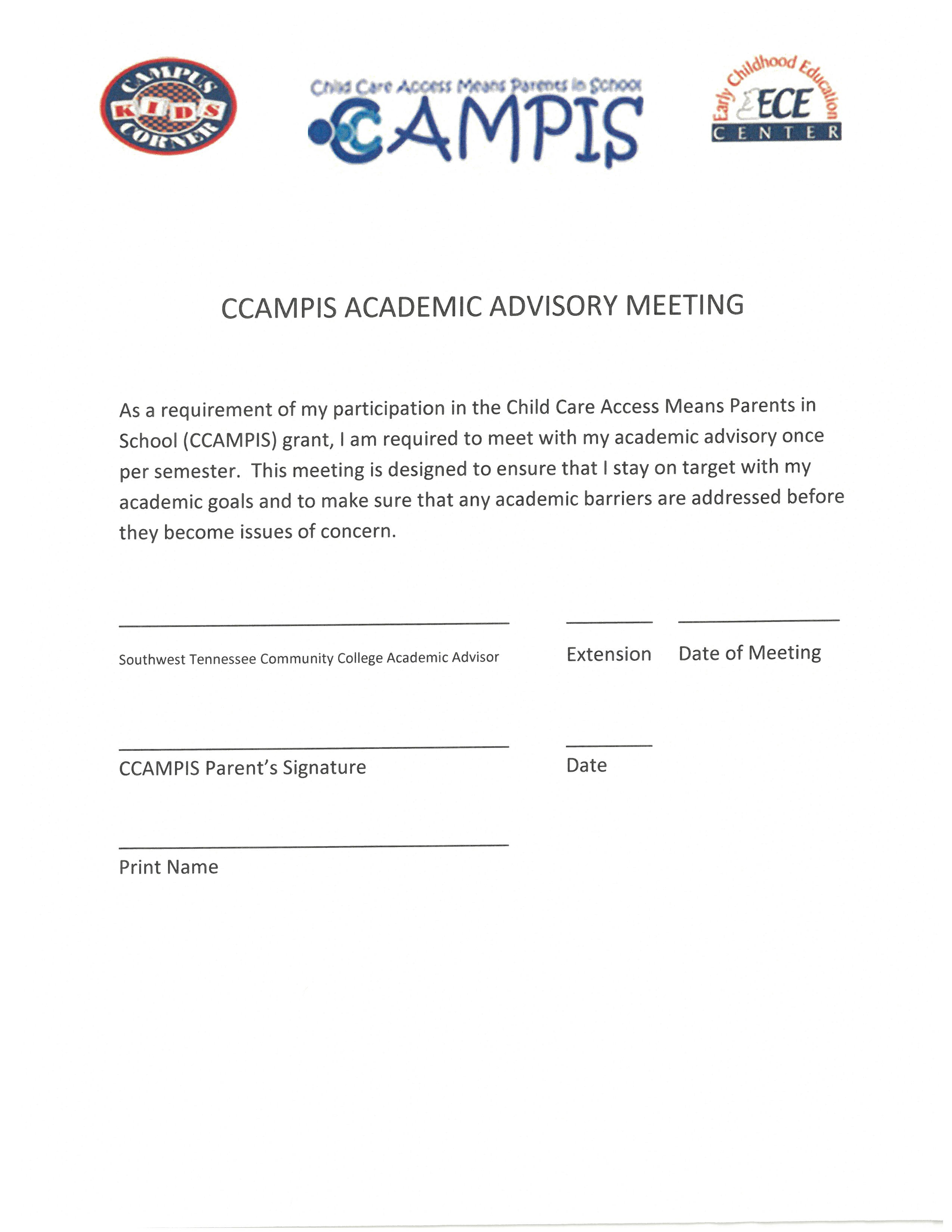 CCAMPIS Academic Advisory Meeting