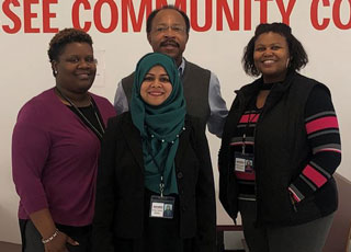 (L-R): New hires Demetria Anderson, Kenneth Moten, Sohely Perven and Ursula Jones 