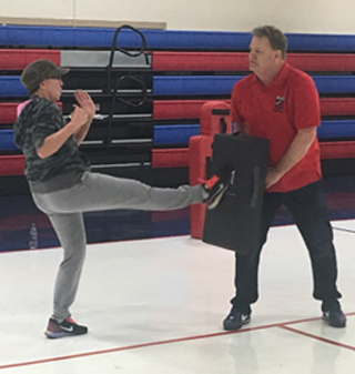 Female Southwest employees take advantage of self-defense training