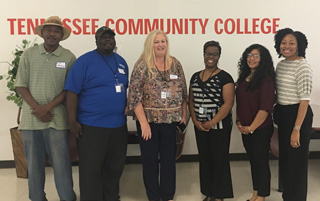 (L-R): Willie Madison, Jojo Williams, Becky Anderson, Kelia Searcy, Jessica Dominguez, and Dr. Glenda Collins