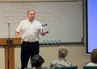 Southwest Community Relations Ambassador Ron Wells at Bellevue Baptist Church's Career Transitions group.