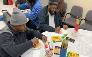 Project M.O.S.T. students take time out to relax and de-stress during fall 2019 finals week.