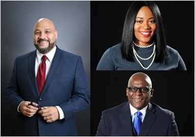 TSBDC Staff (L-R): Dr. NaShawn Branch, La'Breda Morrow and Dr. Eddie Harris. 