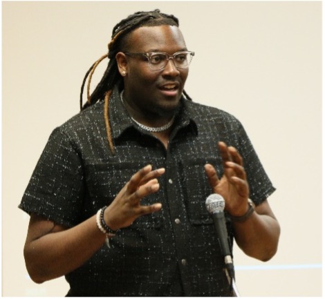 “Becoming a member is just the first step,” said inductee Rodderic Hill as he addressed fellow NSLS members. 