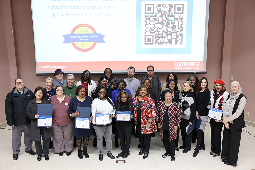 Faculty celebrated completing the ACUE certification process. Thirty-three completed the course in 2024.